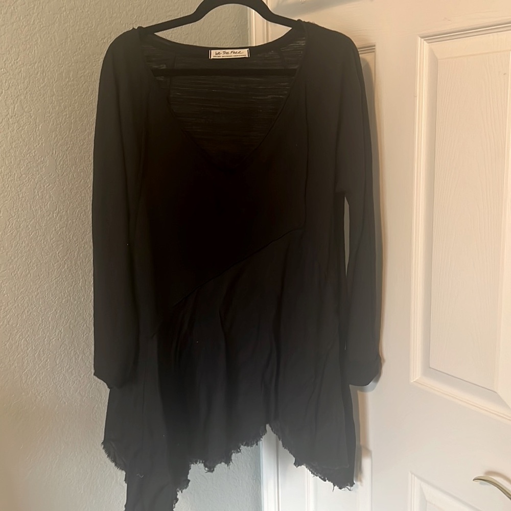 We the Free - free People XS black v neck long sleeve top